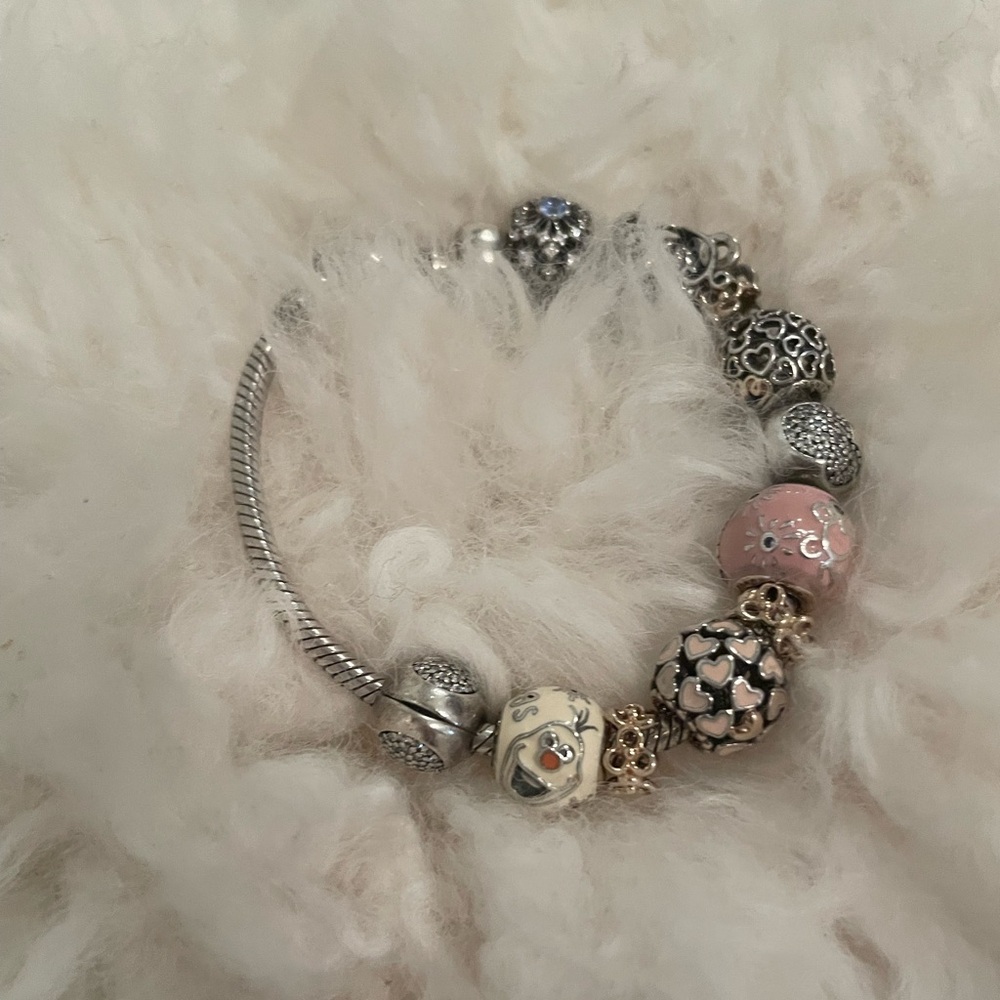 Pandora Bracelet with Disney Themed Charms